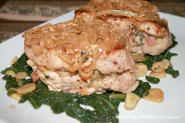 So there you have it - an interesting twist on stuffed pork-chops that has a ton of flavor and texture. It's nice to go out of your comfort zone and try something completely different. 